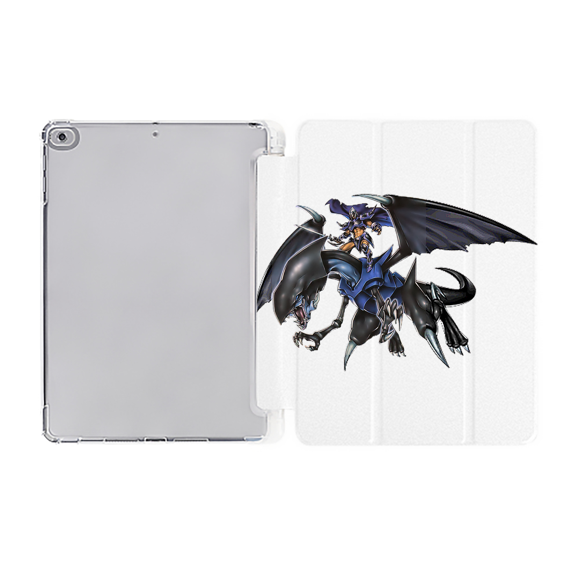 （画像用） 遊☆戯☆王 Yu-Gi-Oh! IPad ケース ペン収納付き 三つ折りスタンド PUレザー×シリコン 対応機種9.5/10.5/10.9インチ